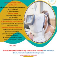 Consult Oftalmologic gratuit